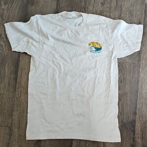 VINTAGE Tultex Cream Short Sleeve Tee Hawaii Waverider Summer Collectible